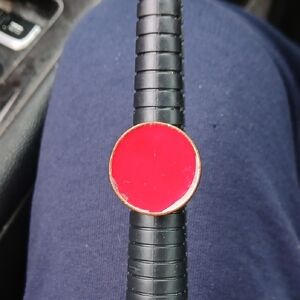 Red and Gold Circular Ring